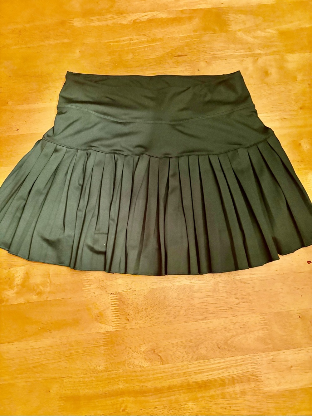 Shop the Mint girls pleated skort in Dark Green